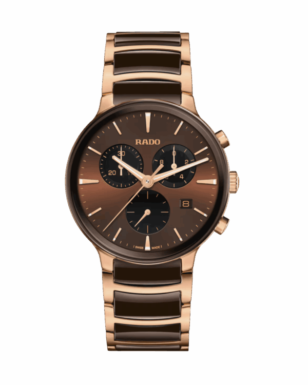 Rado Centrix Chronograph Quartz 41 mm Brun