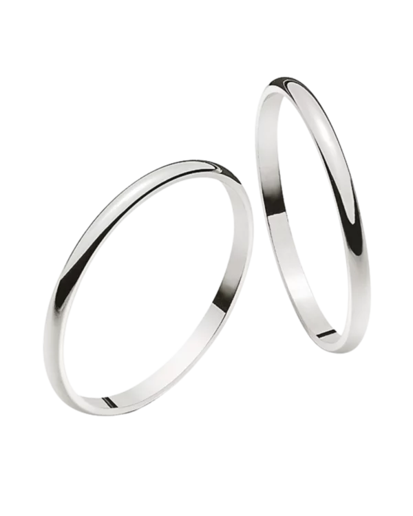 Alliance or gris demi rond 750 env. 1.8mm