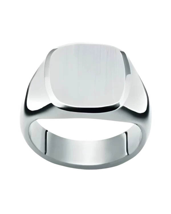 Chevalière carrée argent 925 rhodié – Pfalzer