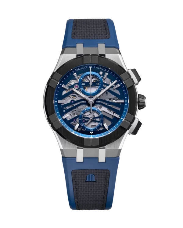 Maurice Lacroix AIKONIC Automatic Chronograph Skeleton Blue